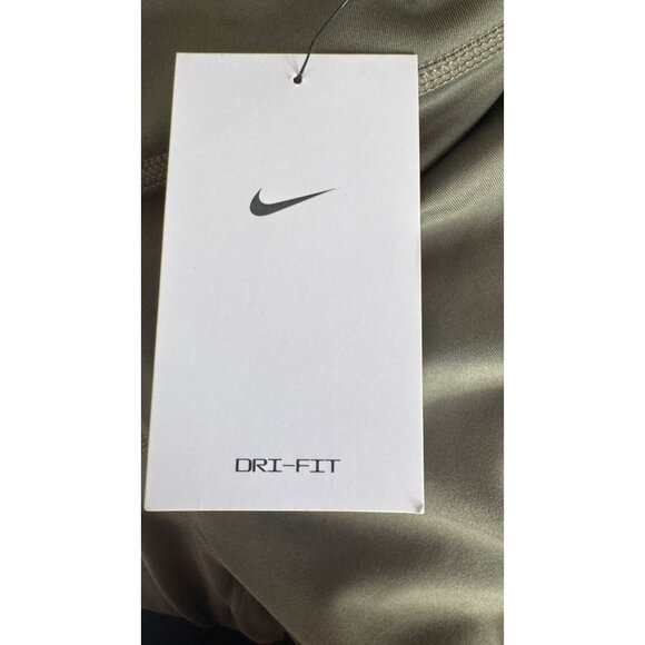 NWT Nike XS Womens Dri-Fit Olive Green High-Waisted Leggings Polyester & Spandex - Picture 16 of 16
